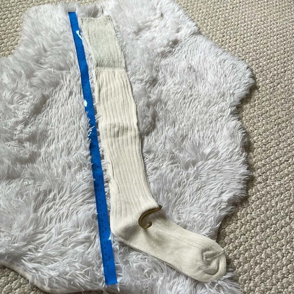 Sparkly over the knee knitted socks
